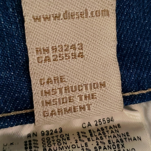 Diesel Louv Boot Fade Wash Stretch Slim Boot Cut Woman W 31 L 32 NWOT - Picture 12 of 13